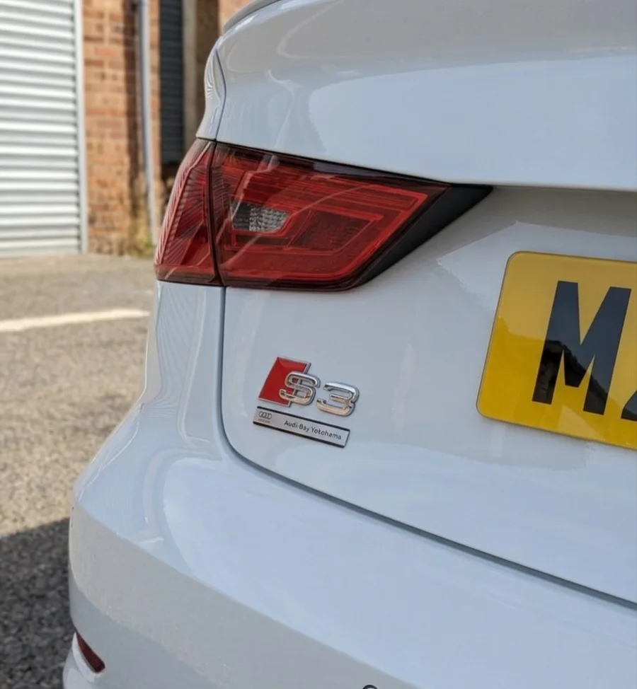 Japanese-spec Audi S3 at NTECH for drivetrain servicing