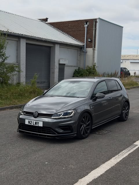 Mk7 Golf R outside the workshop